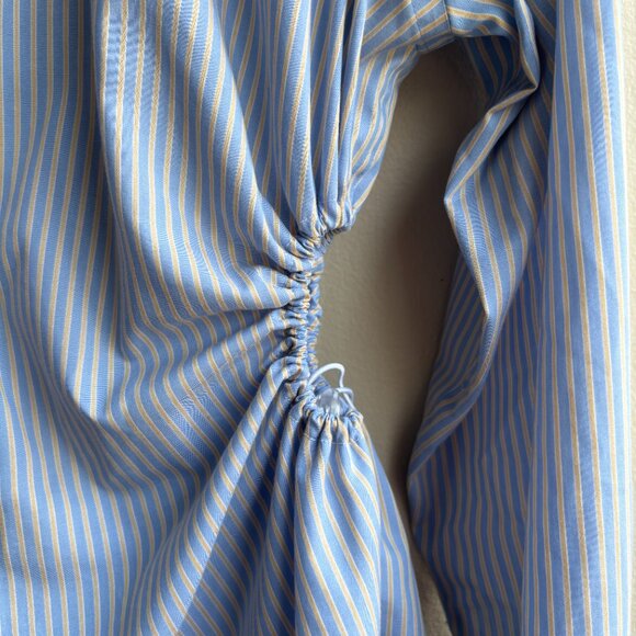 cute upcycled nena hansen cut out button down - Picture 2 of 3